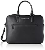 Tommy Hilfiger Herren Th Metro Slim Computer Bag Computertasche, Schwarz, M