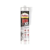 Pattex 2496372 Klebstoff für Innen und Außen, Polymer, transparent, verschiedene Materialien, Dichtung