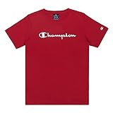 Champion Jungen Legacy Classic Logo T-Shirt, rot, 12 J