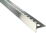 FUCHS Gefälleprofil Edelstahl V2A Gebürstet 200 cm Länge, 10 mm/40 mm Höhe, Link