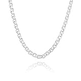 STERLL Herren Hals-Kette Sterling-Silber 925 50cm Ohne Anhänger Geschenk für M