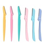 Androxeda Augenbrauenrasierer 6er-Pack, Präzisions-Gesichtshaartrimmer für Damen und Herren, Augenbrauenrasierer (2 Ausführungen)