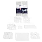 Filzada® Filzgleiter Selbstklebend Set 156 Stück (Eckig und Rund) - Weiß - Profi Möbelgleiter Filz Mit Idealer Klebk