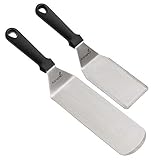 Exklusives Grillwender Set aus hochwertigem Edelstahl - BBQ Grillset in erstklassiger Qualität für Hamburger & Braten - Bratenwender und Bratenheber für Indoor und O