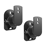 Liudan Lautsprecher Wandhalterung Lautsprecher-Wandhalterung 180 ° rotierender Lautsprecher-Montagerahmen Große Surround-Lautsprecher-Rahmenlager 30kg (Paar) Universal-Regal Lautsprecher S