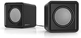 Speedlink TWOXO Stereo Speakers - USB-Lautsprecher mit Klinkenstecker für Gaming und Musik an PC/Notebook/Laptop, AUX, schw