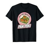 Indien Stolz Flagge Hindi Liebe Indische Küche Pani Puri T-S