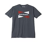 HARLEY-DAVIDSON Herren T-Shirt aus Baumwolle Helvetica Grafik Tee Shirt Kurzarm Oberteil für Männer Rippstrick Rundhals, M