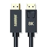 Binn Monitor Kabel 8k Display-Port-Kabel [8k @ 60Hz, 4k @ 144Hz, 2k @ 165Hz] DP 1.4 männlich an männliches Kabel kompatibel mit Monitor, Laptop und mehr Bildschirmkabel (Length : 2M)