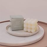 Mia Milano Bubble Kerze handgemacht I Nachhaltige Bubble Candle aus Sojawachs I Bubble Kerzen in Cube Form I Duftkerze V