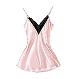 WHSOP UnterwäSche Frauen Satin Negligee Nachthemd Damen Hipster Dessous Angenehm ReizwäSche Erotik UnterwäSche VerfüHrerisch Ling