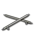 2 Edelstahl Quick Release Federstege Ø1,5mm Stege Uhrenstifte Federstifte 22