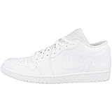 Nike Herren Air Jordan 1 Low Basketballschuh, weiß, 40 EU