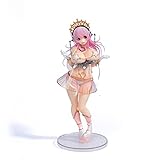 Wuhuayu Waage Super Sonico Figur, Maßstab 1/7 9,5'' Sexy Figur, TPR Weicher Körper mit hautähnlicher Textur, Enthält abnehmbare Oberteile und austauschbares G