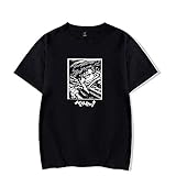 De.Pommeyeux Berserk 2021 Anime 100% Baumwolle T-Shirt Damen Herren Casual Kurzarm T-Shirt, Schwarz , L