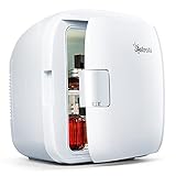 AstroAI 2 in 1 Mini Kühlschrank 9 Liter mit Kühl- und Heizfunktion 12 Volt am Zigarettenanzünder und 230 Volt Steckdose für Autos, Privathaushalte, Büros und Schlafsäle (Weiß)