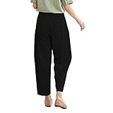 YEWKSHE Jogginghose Damen Yoga Hose Aktive Freizeit Sporthose Slim Fit Breites Bein Kordelzug Lose Trainingshose für Pilates Yoga Tanz Jogging