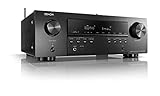 Denon AVR-S650H 5.2-Kanal AV-Receiver, Hifi Verstärker, Alexa Kompatibel, 5 HDMI Eingänge, Bluetooth und WLAN, Musikstreaming, Dolby True HD und Vision, AirPlay 2, HEOS M