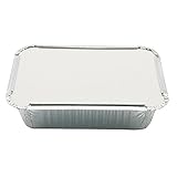 Blechdose Grill Alufolie Lunchbox Einweg Lunchbox 130 Styles (260 ml)-5pc Behälter mit Deckel/Folienbehälter/Aluminiumpfannen mit Deckel/Einwegpfannen/Lebensmittelb