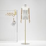 Fate-meet Schneiderpuppen Schaufensterpuppe Weibliche Schneider Dummy Mannequin Schneider Torso Display Bust Band Einstellbare Metallhalterung Geeignet for Kleidergestell im Bekleidungsg