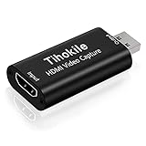 Tihokile HDMI Capture Card 1080P Videoaufnahmekarte für Videoaufzeichnung，HDMI Aufnahmegerät, Unterstützt Live-Übertragungarte für Videoaufzeichnung，Unterstützt Live-Übertragung