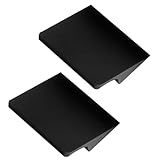 2 Stück Schwarz Möbelgriffe SchrankKnöpfe Aluminium Küchenknäufe Erweitern ?Türgriff SchubladenKnauf Ziehgriffe für Kleiderschrank,Schlafzimmer,Badezimmer (Hole distance 32mm)