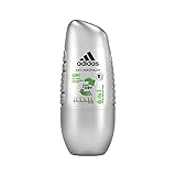 adidas 6-in-1 Deo Roller für Herren – Erfrischendes Antitranspirant gegen Schweißgeruch, Achselnässe, weiße Flecken, gelbe Verfärbungen & Bakterien – pH-hautfreundlich – 1 x 50