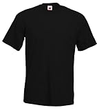 Fruit of the Loom Herren T-Shirt schwarz schwarz X-Larg