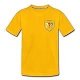Spreadshirt Die DREI Fragezeichen Kids Logo Tasche Teenager Premium T-Shirt, 146-152, Sonnengelb