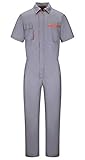 Yukirtiq Herren Kurzarm Overall Latzhose Arbeitskleidung Arbeitslatzhose Baumwolle mit vielen T