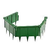 UPP Schneckenzaun & Beeteinfassung | Schnecken-Schutz, Schnecken-Barriere, Schnecken-Sperre für den Garten - ohne Chemie | Stecksystem - einfach, effektiv & erweiterbar | Kunststoff | grün | 1 M