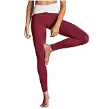 Walangao Yogahose Umstand Damen Push Up Sexy Po Leggings Sommer Hosen Biker Boho üBergrößE Sport Eng Strumpfhosen Gymnastikhose Rot M