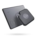 Tile Pro + Slim Combo (2020) Schlüsselfinder - 2er Pack (1x Pro, 1x Slim) inkl. Community Suchfunktion, iOS und Android App, kompatibel mit Alexa und Google Home; 2x schwarz [Exklusiv bei Amazon]