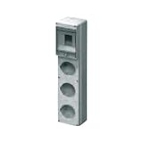 Verteilerrahmen vorgebohrt für 3 vertikale Steckdosen 4 Module - Elektrokanale Serie Civili EC69012