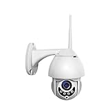 #N/D HD 1080P WLAN PTZ IP Kamera Outdoor Onvif 2MP Wireless Security Speed Dome Kamera IR 30M CCTV Überwachungskamera - Weiß