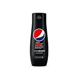 SodaStream Sirup Pepsi Max - 1x Flasche ergibt 9 Liter Fertiggetränk, Sekundenschnell zubereitet und immer frisch, Cola free 440