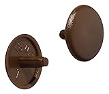 Gedotec Möbel-Abdeckkappen rund Schrauben-Kappen für Kopfloch-Bohrung PZ2 | H1115 | Abdeckungen Ø 12 x 2,5 mm | Verschluss-Stopfen Kunststoff rehbraun | 100 Stk Endkappen für Bohrlöcher & Holz-Möb