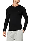 Emporio Armani Underwear Mens Pure Cotton T-Shirt, Black, M