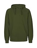 Spirit of Isis Green Cat Kapuzensweatshirt, 100% Bio-Baumwolle. Fairtrade, Oeko-Tex und Ecolabel Zertifiziert, Textilfarbe: Oliv, Gr.: M