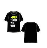 Valentino Rossi Boys Thank You VALE T-Shirt, Schwarz, 8 J