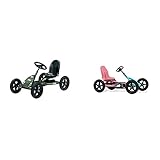 Berg ZTI-010 Toys Jeep Junior Buddy Pedal-Gokart & BERG Pedal Gokart Kinderfahrzeug Tretauto mit Optimale Sicherheid Luftreifen und Freilauf Buddy Lua, Pink, Kinderspielzeug