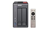 QNAP TS-251+-2G Intel-Quad-Core-NAS-System, HDMI-Support, Transkodierungs- und Virtualisierungsunterstützung, schw