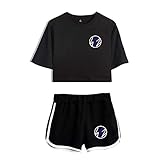 Stray Kids T-Shirt & Kurze Hose Set Unisex Stray Kids Shorts & Top Sets Sport Set Hip Hop Top Streetwear Bang Chan Changbin Hyunjin Han Felix Seung