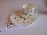 Dibbern FBC Santa Claus Weihnachtsgeschirr Gedeck = 1 Kaffee-/Punschtasse mit Teller flach 21