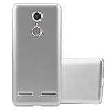 Cadorabo Hülle für Lenovo K6 / K6 Power in METALLIC Silber - Handyhülle aus flexiblem TPU Silikon - Silikonhülle Schutzhülle Ultra Slim Soft Back Cover Case Bump