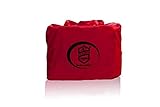 AMS Vollgarage Mikrokontur® Rot für Honda Civic 2. Generation 1979-1983, schützende Autoabdeckung mit Perfekter Passform, hochwertige Abdeckplane als praktische Auto-Vollgarag