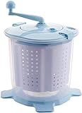 Mini-Klappwaschmaschine, automatische Abschaltung mit Berührungstaste, tragbarer Kleiner elektrischer Wascheimer für zu Hause, schnelle Reinigung in 10 Minuten, abnehmbar (Farbe:pink) (Farbe: Blau)