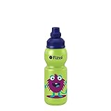 Fizzii Kinder- und Freizeittrinkflasche 330 ml (auslaufsicher bei Kohlensäure, schadstofffrei, spülmaschinenfest, Motiv: Monster-Kids)