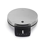 Wilfa TRADITION Single S Waffeleisen – Waffle Maker mit 17 cm Durchmesser, 750 Watt und Signalleuchte, silb