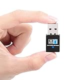 IFNI USB Stick WIFI IEEE 802.11 B/G/N bis zu 300 MB/s WLAN Stick Wireless Stick kompatibel mit Windows XP, Vista, Seven, 8, 10, Mac OS X 10.9, 10.13 und Linux mit Installations-CD